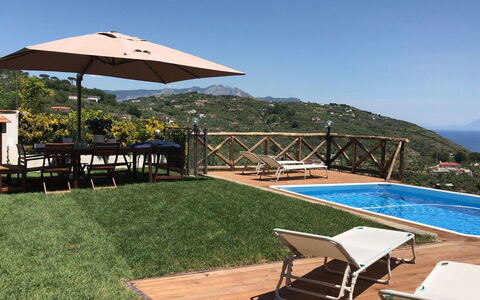 Villa del Saraceno: Swimming Pool, Outdoor Furniture, Resort, Furniture, Eco Hotel, Umbrella, Mountain Range, Leisure, Shade, Sunlounger