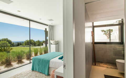 Villa Emily: Interior Design, Bedroom, Wall, Bed, Flooring, Furniture, Floor, Ceiling, Home, Room
