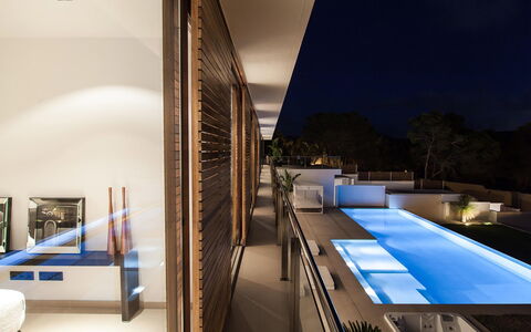 Villa Emily: Swimming Pool, Interior Design, Flooring, Floor, Ceiling, Resort, Apartment, Eco Hotel, Hotel, Shade