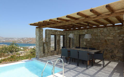Villa Gazelia: Furniture, Interior Design, Flooring, Resort, Floor, Chair, Ceiling, Swimming Pool, Shade, Eco Hotel