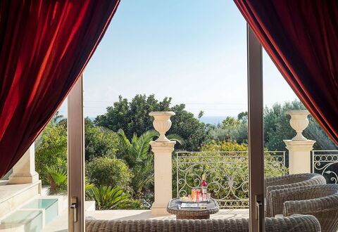 Villa Gemma: Furniture, Interior Design, Curtain, Window Treatment, Chair, Window Covering, Shade, Eco Hotel, Living Room, Houseplant
