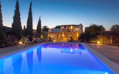 Villa Jardin: Blue, Swimming Pool, Resort, Eco Hotel, Estate, Villa, Hacienda, Hotel, Thermae, Landscape Lighting