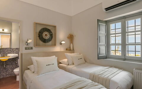 Villa Jasmine: Bedroom, Bed Frame, Bed, Bedding, Apartment, Ceiling, Bed Sheet, Pillow, Hotel, Throw Pillow