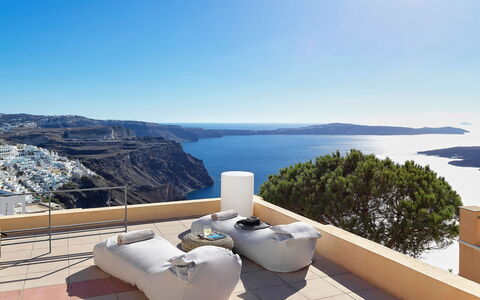 Villa Jasmine: Furniture, Couch, Sea, Resort, Chair, Ocean, Living Room, Comfort, Outdoor Furniture