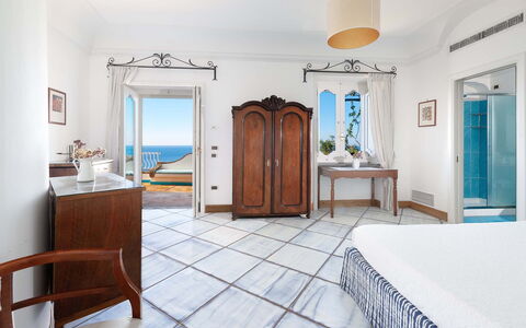 Villa Magnolia: Furniture, Flooring, Interior Design, Floor, Table, Sea, Ceiling, Apartment, Resort, Room