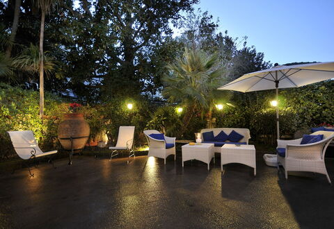 Villa Marion: Furniture, Outdoor Furniture, Resort, Chair, Eco Hotel, Shade, Garden, Landscaping, Landscape Lighting, Yard
