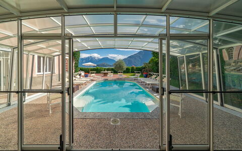 Villa Meridiana: Swimming Pool, Resort, Shade, Eco Hotel, Outdoor Structure, Villa, Resort Town, Hotel, Alps, Outdoor Furniture