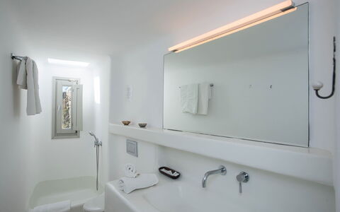 Villa Oasis: Plumbing Fixture, Bathroom, Tap, Interior Design, Sink, Plumbing, Bathroom Sink, Flooring, Lighting, Floor