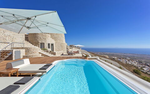 Villa Orestis: Blue, Swimming Pool, Sea, Resort, Ocean, Vacation, Resort Town, Seaside Resort, Hotel, Villa
