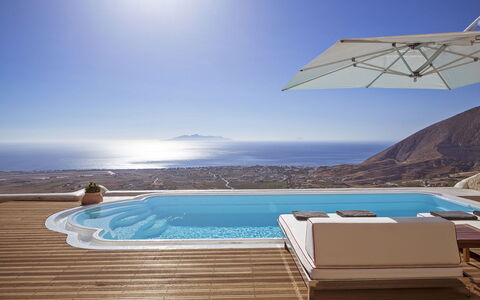 Villa Orestis: Blue, Water, Swimming Pool, Outdoor Furniture, Resort, Furniture, Shade, Sunlounger, Eco Hotel, Sea
