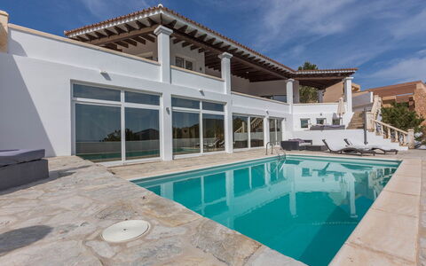 Villa Orion: Swimming Pool, Home, Composite Material, Estate, Resort, Villa, Shade, Balcony, Mansion, Design