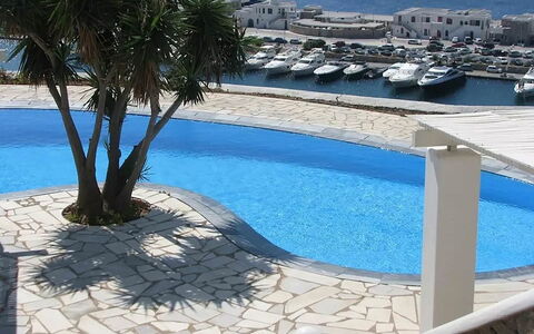Villa Rose 1: Blue, Swimming Pool, Outdoor Furniture, Resort, Composite Material, Shade, Umbrella, Sunlounger, Flagstone, Chair