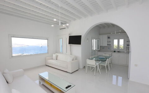 Villa Rose 1: Furniture, Interior Design, Ceiling, Floor, Apartment, Living Room, Couch, Chair, Light Fixture
