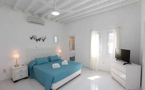 Villa Rose 1: Furniture, Interior Design, Flooring, Floor, Ceiling, Bedroom, Room, Apartment, Bed, Home