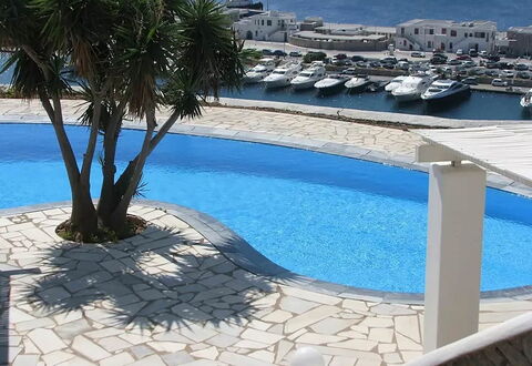 Villa Rose 1: Blue, Swimming Pool, Outdoor Furniture, Resort, Composite Material, Shade, Umbrella, Sunlounger, Flagstone, Chair