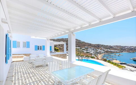 Villa Rose 2: Blue, Swimming Pool, Design, Hotel, Villa, Resort, Penthouse Apartment, Balcony