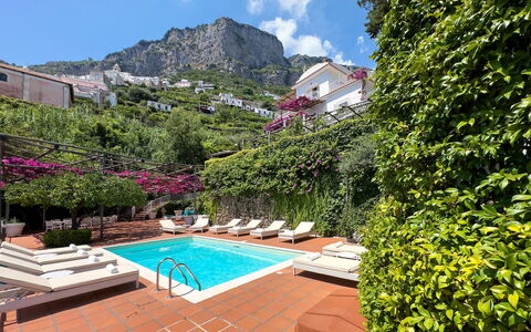 Villa Sole di Amalfi: Swimming Pool, Resort, Hacienda, Balcony, Estate, Eco Hotel, Villa, Courtyard, Hotel, Landscaping