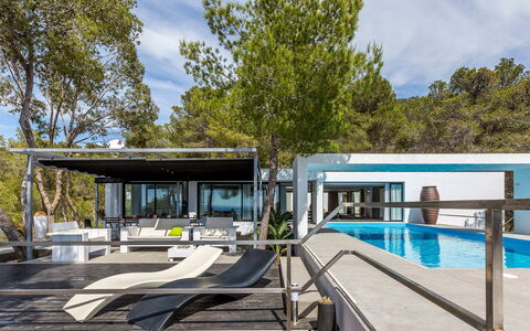 Villa Tomsk: Swimming Pool, Composite Material, Shade, Resort, Outdoor Furniture, Eco Hotel, Villa, Hotel, Deck, Pergola
