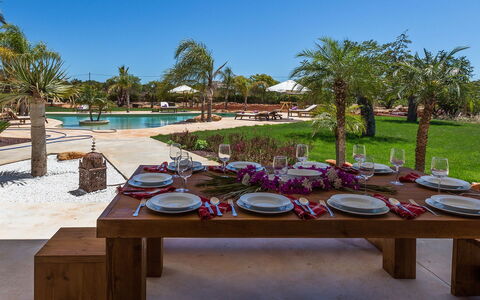 Villa Violet: Resort, Garden, Shade, Outdoor Furniture, Chair, Swimming Pool, Landscaping, Umbrella, Eco Hotel