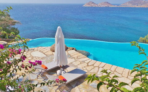 Villa Zenas with Direct Access to the Sea: Blue, Swimming Pool, Resort, Coastal And Oceanic Landforms, Sea, Coast, Leisure, Eco Hotel, Outdoor Furniture, Tropics
