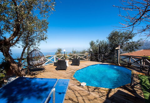 Villa Pandora: Blue, Swimming Pool, Outdoor Furniture, Resort, Shade, Eco Hotel, Chair, Resort Town, Handrail, Hotel
