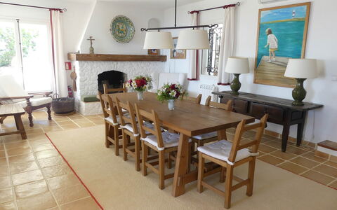Villa Roxy: Furniture, Flooring, Table, Chair, Wood, Interior Design, Floor, Kitchen & Dining Room Table, Dining Room, Lighting