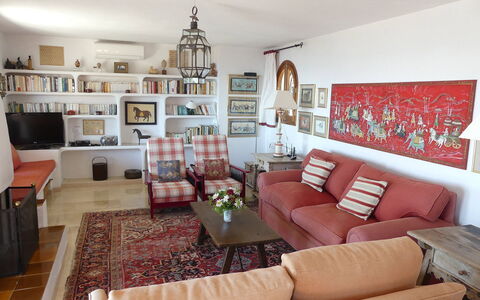 Villa Roxy: Furniture, Interior Design, Couch, Wall, Flooring, Living Room, Wood, Room, Floor, Table