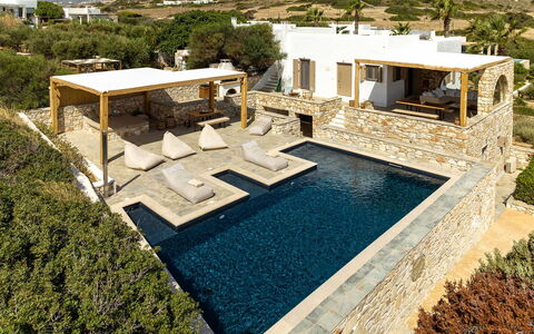 Villa Almatea: Swimming Pool, Resort, Estate, Flagstone, Villa, Chair, Outdoor Furniture, Water Feature, Outdoor Structure, Patio