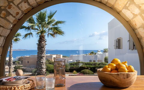 Villa Ayra: Sea, Resort, Outdoor Furniture, Flowerpot, Ocean, Chair, Coast, Houseplant, Shade, Hacienda