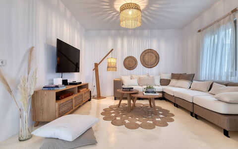 Villa Ayra: Furniture, Interior Design, Couch, Wood, Flooring, Living Room, Ceiling, Home, Floor, Room