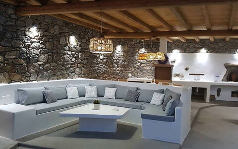 Villa Elmas: Furniture, Interior Design, Couch, Flooring, Floor, Table, Living Room, Home, Coffee Table