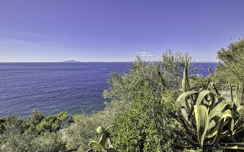 Casa Lubrense: Blue, Water, Body Of Water, Vegetation, Sea, Horizon, Coastal And Oceanic Landforms, Ocean, Coast, Tropics
