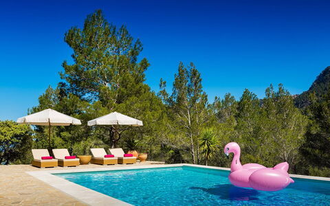 Villa Carlos: Swimming Pool, Leisure, Resort, Outdoor Furniture, Umbrella, Sunlounger, Eco Hotel, Vacation, Resort Town, Chaise Longue
