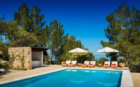 Villa Carlos: Blue, Swimming Pool, Resort, Shade, Eco Hotel, Landscaping, Villa, Outdoor Furniture, Farmhouse