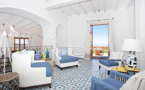 Villa Gem: Blue, Furniture, Flooring, Floor, Sea, Chair, Ocean, Hotel, Living Room, Resort