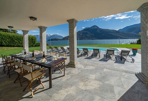 Villa Angela: Mountain, Furniture, Mountain Range, Chair, Shade, Resort, Outdoor Furniture, Valley, Ridge, Swimming Pool