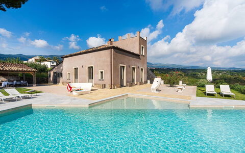 Villa Magical Tower: Architecture, Swimming Pool, Estate, Farmhouse, Villa, Landscaping, Hacienda
