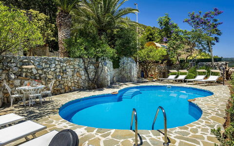 Casa Sally: Blue, Swimming Pool, Outdoor Furniture, Resort, Furniture, Eco Hotel, Flagstone, Shade, Chair, Leisure