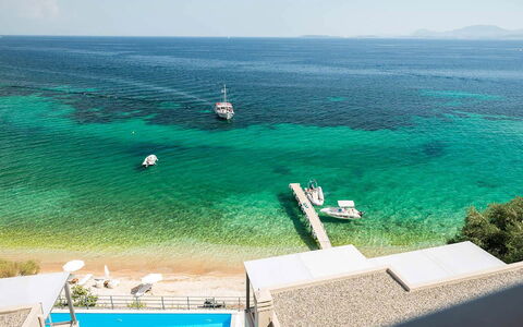 Villa Eftychia: Sea, Coast, Swimming Pool, Coastal And Oceanic Landforms, Resort, Ocean, Shore, Beach, Tropics, Caribbean