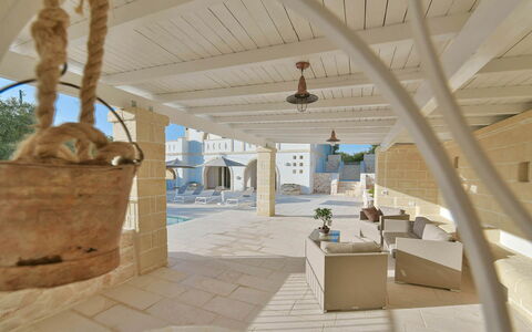 Masseria Ostuni: Shade, Design, Tile, Daylighting, Villa, Hotel, Swimming Pool