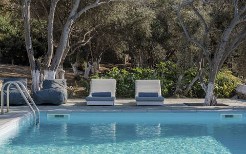 Villa Morena: Swimming Pool, Furniture, Outdoor Furniture, Sunlounger, Resort, Composite Material, Shade, Chair, Eco Hotel, Chaise Longue