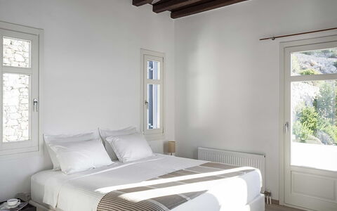 Villa Ariano: Furniture, Interior Design, Wall, Floor, Flooring, Bed, Room, Ceiling, Bedroom, Lighting