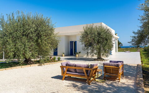 Villa Betty: Blue, Home, Estate, Shade, Landscaping, Garden, Design, Yard, Villa, Resort