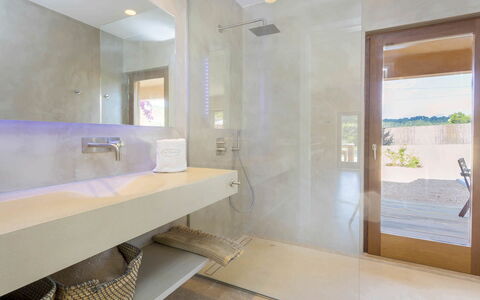 Villa Allegra: Flooring, Plumbing Fixture, Floor, Interior Design, Ceiling, Bathroom, Tap, Plumbing, Sink, Light Fixture