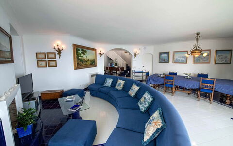 Villa Grazia: Furniture, Interior Design, Couch, Flooring, Floor, Table, Ceiling, Living Room, Room, Lighting