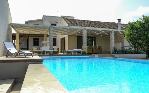 Villa Adriana: Swimming Pool, Resort, Residential Area, Thermae, Outdoor Furniture, Furniture, Home, Eco Hotel, Composite Material, Shade