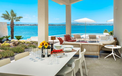 Sea Art Villa: Furniture, Chair, Resort, Table, Outdoor Furniture, Apartment, Sea, Shade, Eco Hotel, Balcony