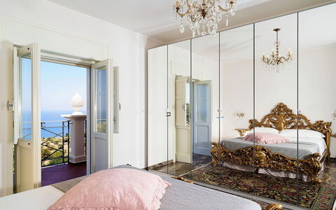Blue Star Villa: Furniture, Interior Design, Bedroom, Wall, Bed, Flooring, Floor, Room, Textile, Bedding