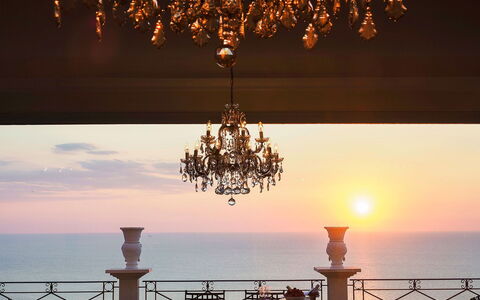 Blue Star Villa: Horizon, Sea, Dusk, Evening, Ocean, Sunset, Afterglow, Sunrise, Red Sky At Morning