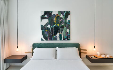 Villa Inga: Furniture, Interior Design, Wall, Flooring, Bedroom, Floor, Wood, Bed, Room, Home